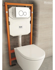Pack WC Suspendu - Rak-Des - Rimless - Dimensions 52 x 38 cm