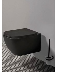 AQUABAINS - Cuvette Toilette Suspendu Céramique sans Abattant - 100514