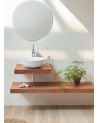 meuble suspendu en bois pour vasque - Zero - solid surface