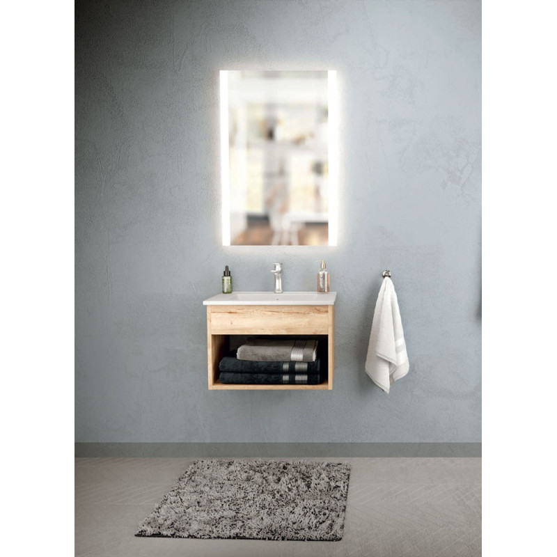 Ensemble Meuble + Vasque + Miroir mobilier salle de bain Cristol