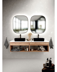 Ensemble Meuble + Vasque + Miroir mobilier salle de bain Cristol