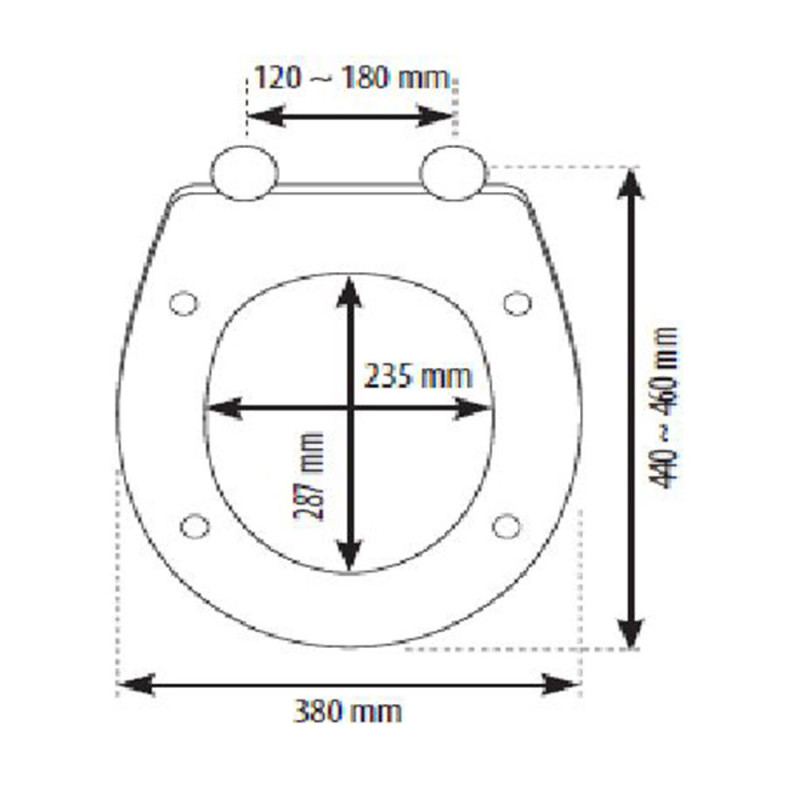 Abattant WC bois compressé blanc MAZU