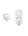Cuvette WC suspendue sans bride blanc Savo Aquance - 54 cm