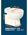 WC Broyeur monobloc Compact Pro SFA pour salle de bain
