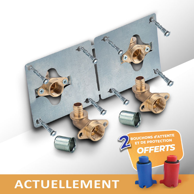 Sortie de cloison multicouche Ø16 Démontable - Visitable - Sécable