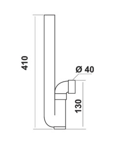 Siphon Machine à laver Horizontal Compact - Gain de place