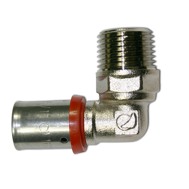 Raccord coude mâle multicouche Type U