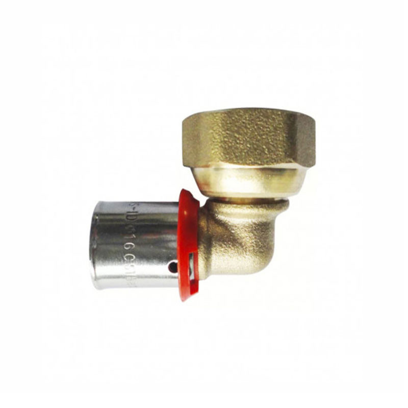 Raccord coude  écrou libre multicouche Type U