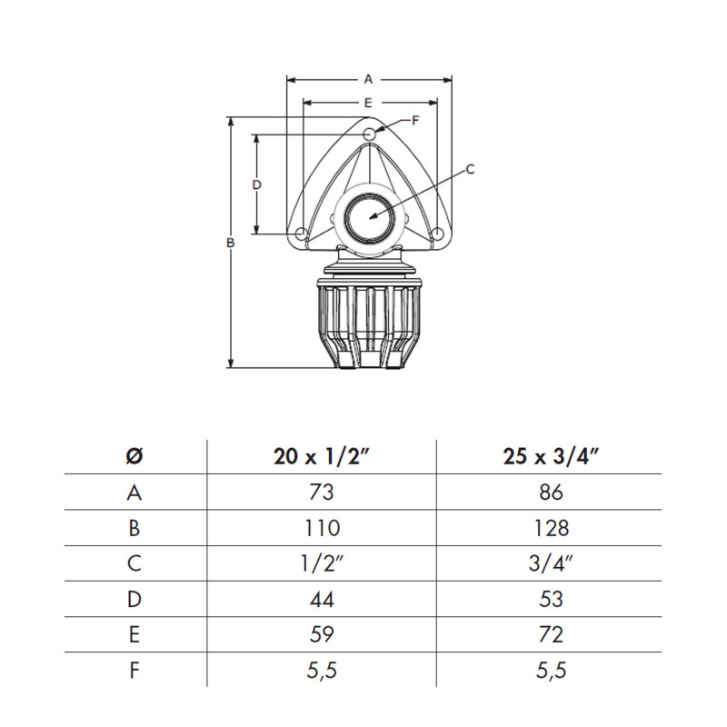Applique filetée  - Discount plomberie