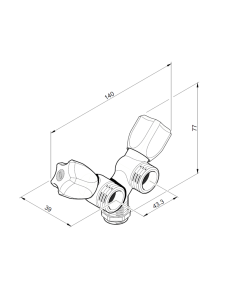 Double robinet Y machine à laver - MACHINE A LAVER et matériel de p...