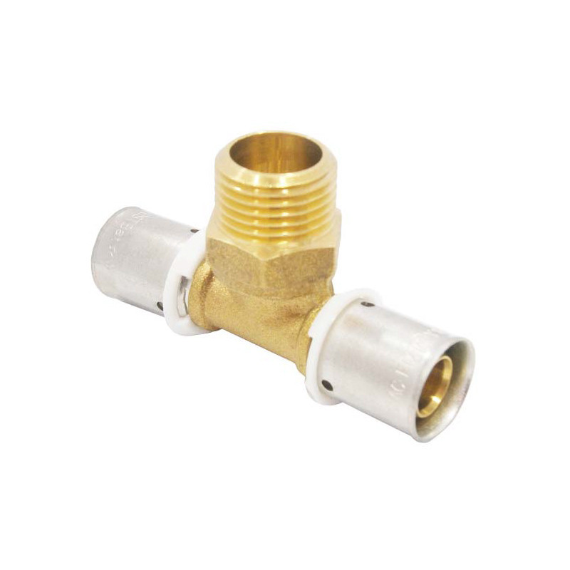 Té sortie mâle PER à sertir