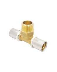 Té sortie mâle PER à sertir