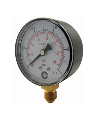 Manomètre Radial Ø50 Bar/Psi