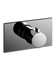 Ensemble de douche chromothérapie AquaElite 550 x 400mm - 2 jets - Noir mat