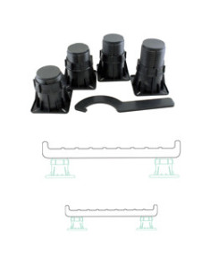 Lot de 5 pieds réglables