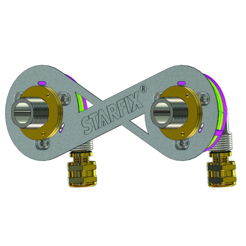 Sortie de cloison STARFIX 150 PER à compression Sortie M3/4"